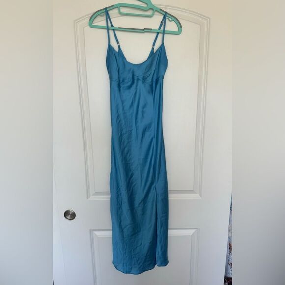 NWOT Free People Intimately | Right‎ This Way Bias Slip | XS sky Blue - Picture 4 of 10
